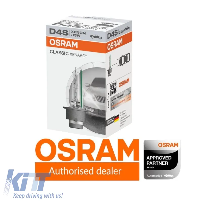 HID Xenon Bulb D4S Ρ32D-5 4150k 42Volt 35Watt Classic Xenarc Osram 66440CLC 1pc