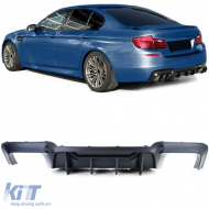 image-72-High Performance Duplex Matte Rear Diffuser fits 5 Series BMW F10 F11 550i M550d