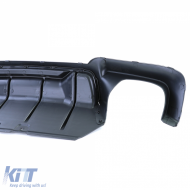 Hochleistungs-Duplex-Glanz-Heckdiffusor geeignet für BMW 5er Reihe F10 F11 550i M550d-image-6203943