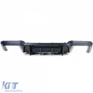 Hochleistungs-Duplex-Matten-Heckdiffusor geeignet für BMW 5er F10 F11 550i M550d-image-6261477