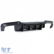Hochleistungs-Duplex-Matten-Heckdiffusor geeignet für BMW 5er F10 F11 550i M550d-image-6261478