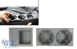 Holder Cup und Münzkassette geeignet für BMW 3er E46 1998-2005 Grau-image-6075128