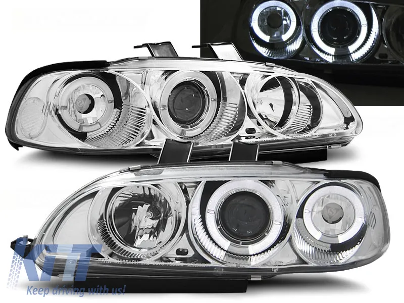 HONDA CIVIC 09.91-08.95 2D/3D ANGEL EYES CHROME