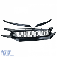 Honeycomb Clean Radiator Grille TR Performance Gloss for Honda Civic X FC FK 2016-2020-image-6264138