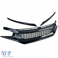 Honeycomb Clean Radiator Grille TR Performance Gloss for Honda Civic X FC FK 2016-2020-image-6264139