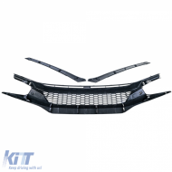 Honeycomb Clean Radiator Grille TR Performance Gloss for Honda Civic X FC FK 2016-2020-image-6264142