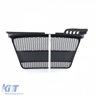Honeycomb Grille Black for Audi A4 B7 04-07 + Cabriolet-image-6257763