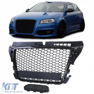 Honeycomb Grille Radiator Grille Sport Look Black Gloss Matte for Audi A3 8P 08-13 - ODGA6025179