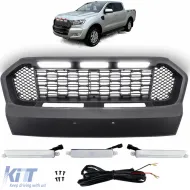 image-16-Honeycomb Performance Black Grille with LED fits Ford Ranger T7 16-19