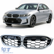 Honeycomb Performance Grille Black Chrome for 3 Series BMW G20 G21 LCI from 2022 - ODGB6015392
