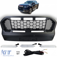 Honeycomb Performance Grille Black with LED suitable for Ford Ranger T8 19-23 - ODGF6013830