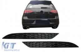 Honeycomb Rear Bumper Reflector Cover suitable for VW Golf 7.5 (2017-2019) - RBRCVWG75