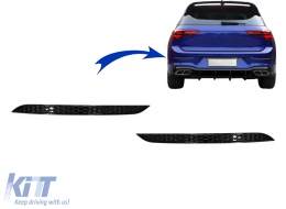 Honeycomb Rear Bumper Reflector Cover suitable for VW Golf 8 VIII Hatchback (2020-up)