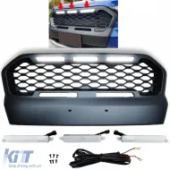 image-31-Honeycomb Sport Grille Black with LED fits Ford Ranger T7 16-19 2.2 3.2