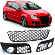 image-10-Honigwaben-Mesh Kühlergrill Stoßstangen-Set geeignet für VW Golf 5 GTI 04-09