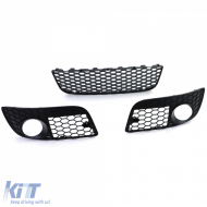 Honigwaben-Mesh Kühlergrill Stoßstangen-Set geeignet für VW Golf 5 GTI 04-09-image-6257628