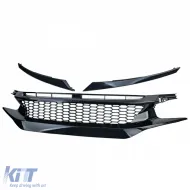 Honigwaben-Reinigungs-Kühlergrill TR Performance Gloss, geeignet für Honda Civic X FC FK 2016-2020-image-6264137