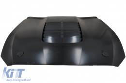 Hood Bonnet with Air Vents suitable for Ford Mustang Mk6 VI Sixth Generation (2015-2017) GT 500 Design-image-6077364