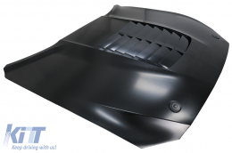 Hood Bonnet with Air Vents suitable for Ford Mustang Mk6 VI Sixth Generation (2015-2017) GT 500 Design-image-6077367