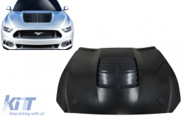 Hood Bonnet with Air Vents suitable for Ford Mustang Mk6 VI Sixth Generation (2015-2017) GT 500 Design-image-6077518