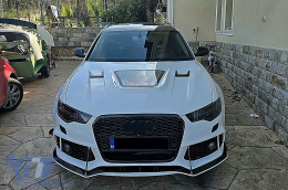 Hood Bonnet with Engine Cover suitable for Audi A6 C7 4G (2012-2018) GT Design-image-6126980