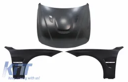 image-51-Hood Bonnet with Front Fenders Black Chrome suitable for BMW 3 Series F30 F31 (2011-2019) M3 GTS Look