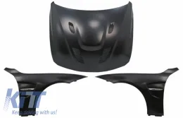image-54-Hood Bonnet with Front Fenders Black Chrome suitable for BMW 4 Series F32 F33 F36 (2011-2019) M4 GTS Look