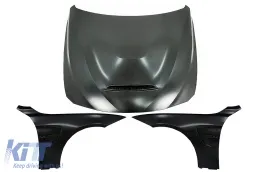 image-33-Hood Bonnet with Front Fenders Black suitable for BMW 4 Series F32 F33 F36 (2013-2017) M3 M4 GTS Look