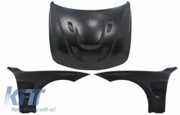 image-5-Hood Bonnet with Front Fenders Black suitable for BMW 3 Series F30 F31 (2011-2019) M3 GTS Look