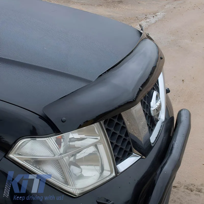 Hood Deflector suitable for Nissan Navara 2006-2015 Black Color