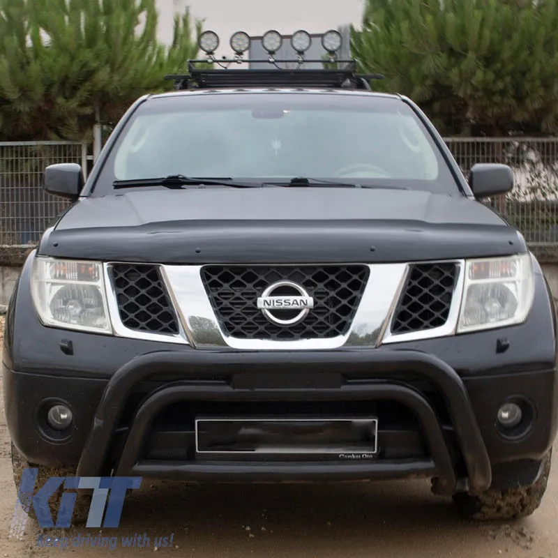 Hood Deflector suitable for Nissan Navara 2006-2015 Black Color