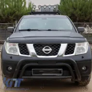Hood Deflector suitable for Nissan Navara 2006-2015 Black Color-image-6327739