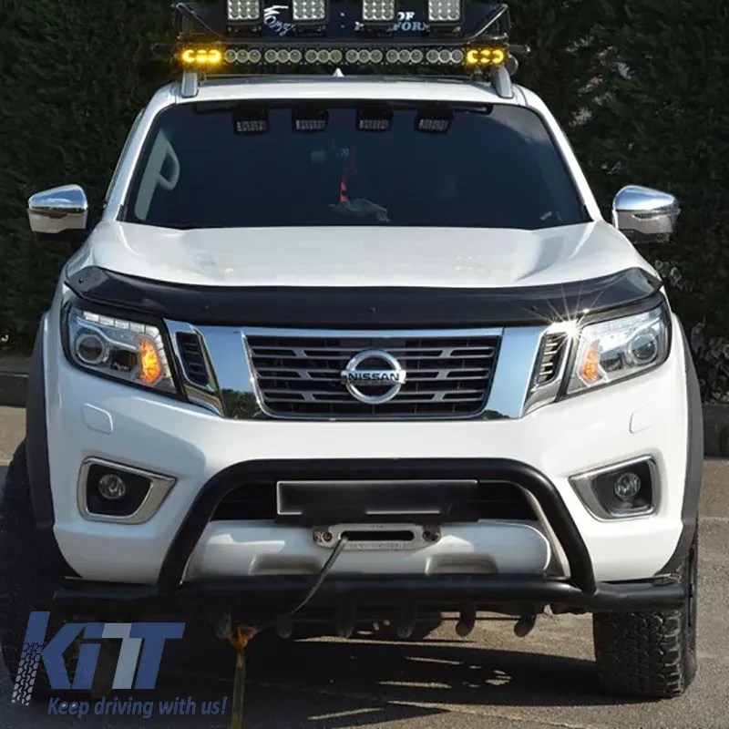 Hood Deflector suitable for Nissan Navara 2015-2020 Black Color