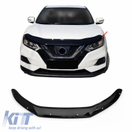 Hood Deflector suitable for Nissan Qashqai 2017-2021 Black Color
