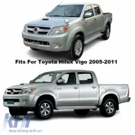 Hood Deflector suitable for Toyota Hilux 2006-2012 Black Color-image-6327767