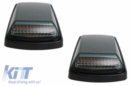Hood Scoop Bonnet Scoop with Turning Lights LED Sequential Dynamic suitable for Mercedes G-Class W463 (1989-2017) C197 Obsidian Black ABS-image-6046807