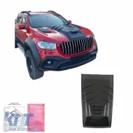 image-22-Hood Scoop geeignet für Mercedes-Benz X-Class W470 2017+ Schwarze Farbe