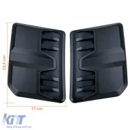 Hood Scoop Set schwarz geeignet für Ford Ranger T9 ab 2022-image-6211253
