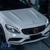 Hood suitable for Mercedes C-Class W205 S205 C205 A205 (2014-2020) A Design C63 Design-image-6329686