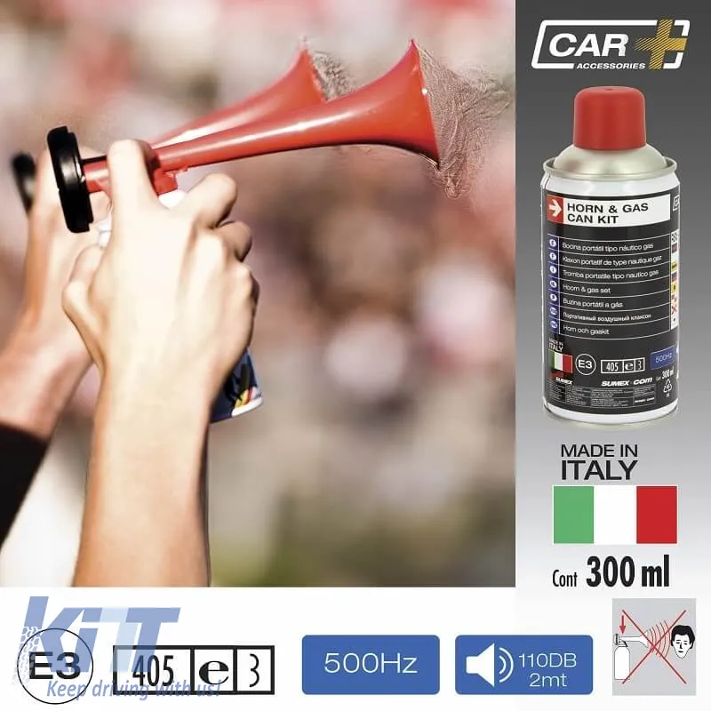 Horn Gas Replacement Can 300ml With E3 Made in Italy