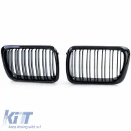 Hűtőrács BMW 3 E36 96-99 M4 Look dupla rácsos fényes fekete 2 db-image-6295899