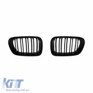 Hűtőrács BMW 3 E46 99-03 Coupe/Cabrio M4 Look dupla rácsos fényes fekete 2 db-image-6296812