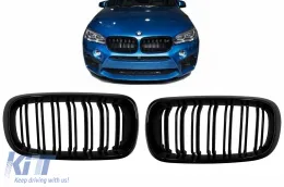 Hűtőrács BMW X5 F15 X6 F16 (2014-2018), X5M X6M kétcsíkos dizájn, M-package Sport-image-6095972