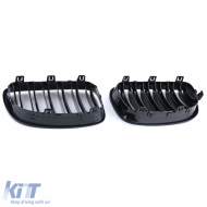 Hűtőrács dupla lamellás performance fényes fekete BMW E81 E82 E87 E88 2007-től-image-6201765