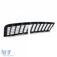 Hűtőrács embléma nélkül fekete Audi A4 B6 8E 00-04-image-6196165