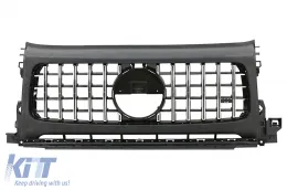 Hűtőrács és fényszóró keret Mercedes G W464 W463A G63 AMG (2018.06-tól) modellekhez, GT-R Panamericana stílus-image-6090413