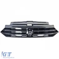 Hűtőrács fekete króm csíkokkal VW T-Roc 2017-2021-image-6204940