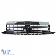Hűtőrács fényes fekete emblémás VW T6 Bus Transporter 15-19-image-6276844
