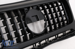 Hűtőrács fényszórókerettel Mercedes G W464 W463A G63 AMG (2018.06-tól) modellekhez, GT-R dizájn-image-6091910