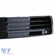 Hűtőrács hálós lökhárító fényes fekete VW T6 Multivan ACC-vel 15-19-image-6192781